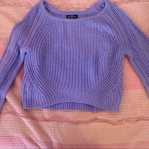 Bright Blue Knit Cropped Sweater! Never worn!